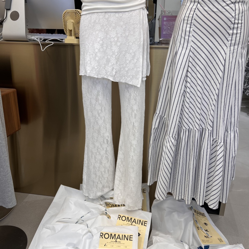 ROMAINE韓國㊣直郵東大門代購女裝新品熱賣人氣時尚裙褲蕾絲ROMAINE裙褲