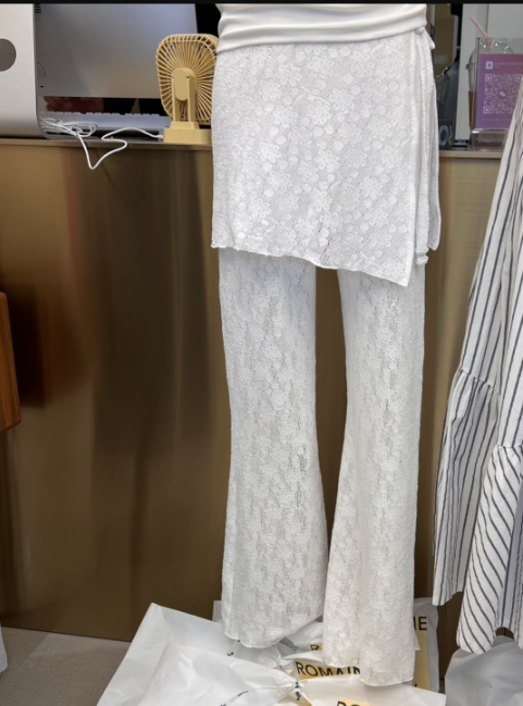 ROMAINE韓國㊣直郵東大門代購女裝新品熱賣人氣時尚裙褲蕾絲ROMAINE裙褲圖色1