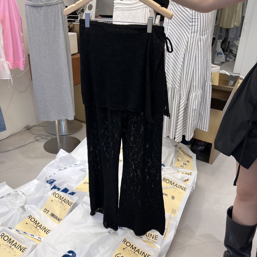 ROMAINE韓國㊣直郵東大門代購女裝新品熱賣人氣時尚裙褲蕾絲ROMAINE裙褲圖色2