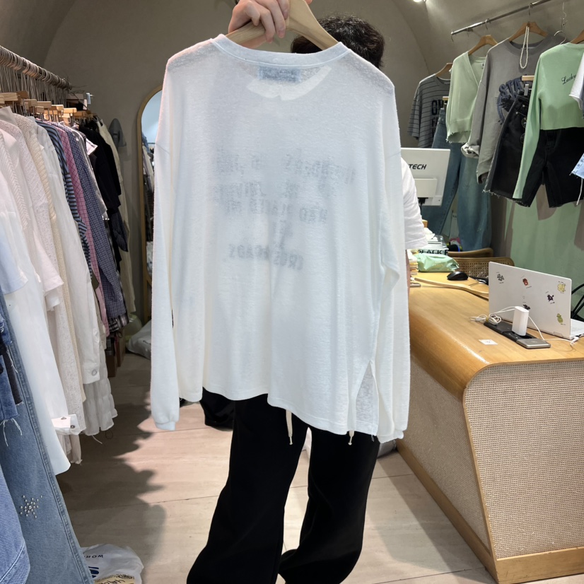 BLACKFRIDAY韓國直郵㊣女裝新品人氣25春夏熱賣推薦長袖T恤BLACK FRIDAY長袖T恤