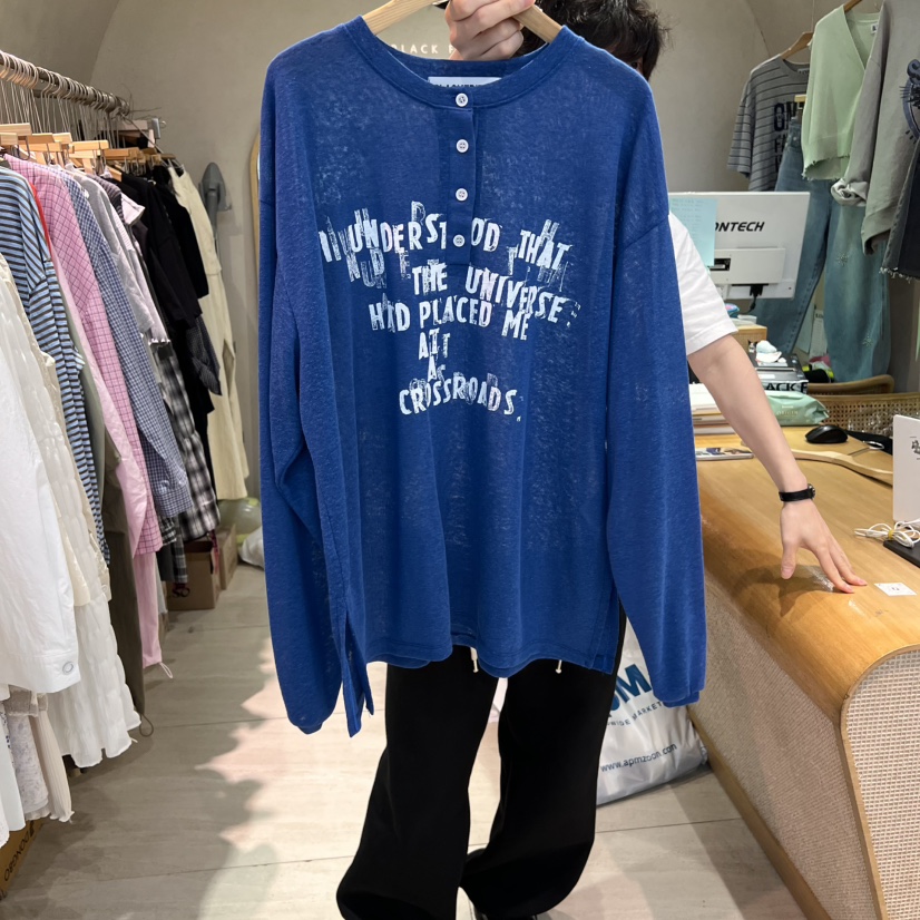 BLACKFRIDAY韓國直郵㊣女裝新品人氣25春夏熱賣推薦長袖T恤BLACK FRIDAY長袖T恤圖色2