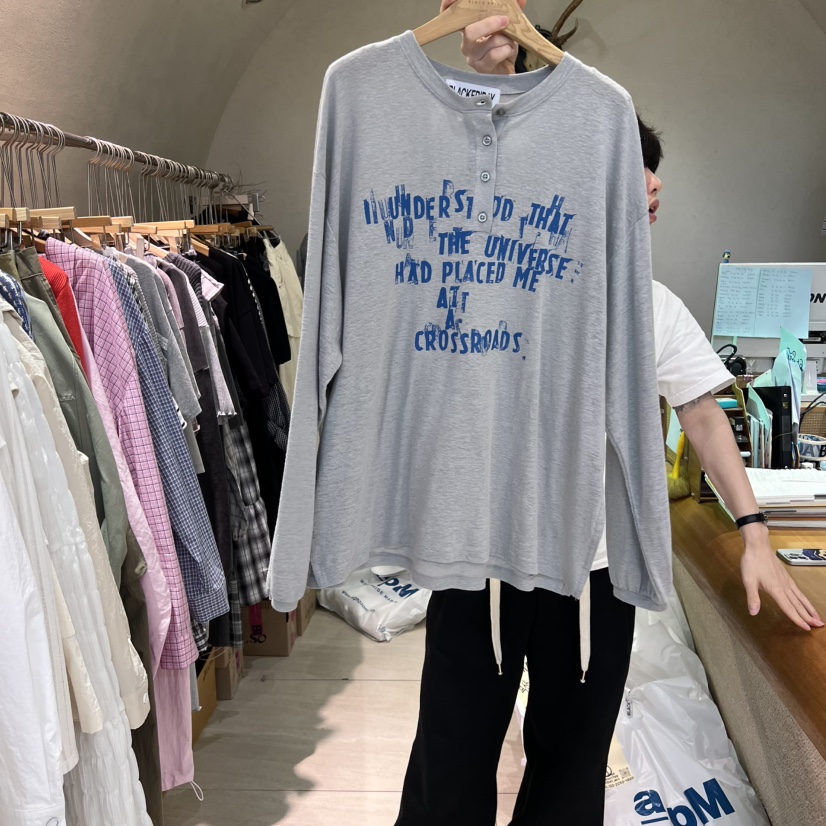 BLACKFRIDAY韓國直郵㊣女裝新品人氣25春夏熱賣推薦長袖T恤BLACK FRIDAY長袖T恤圖色4