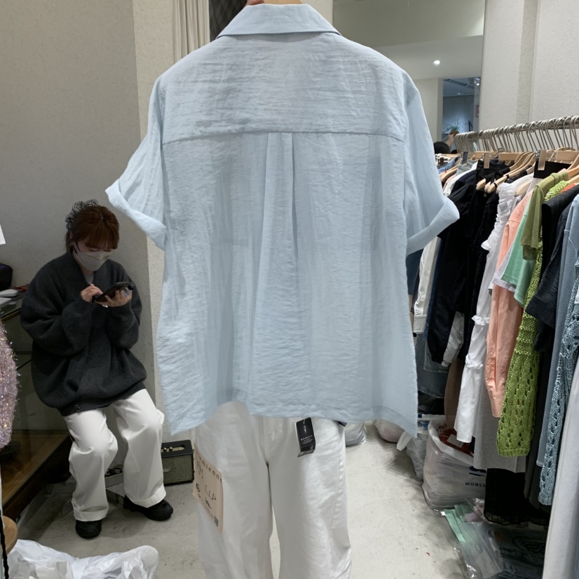 SSEMIENNE韓國直郵㊣東大門實拍女裝新品推薦時尚襯衫蕾絲衫SSEMIENNE襯衫/蕾絲衫