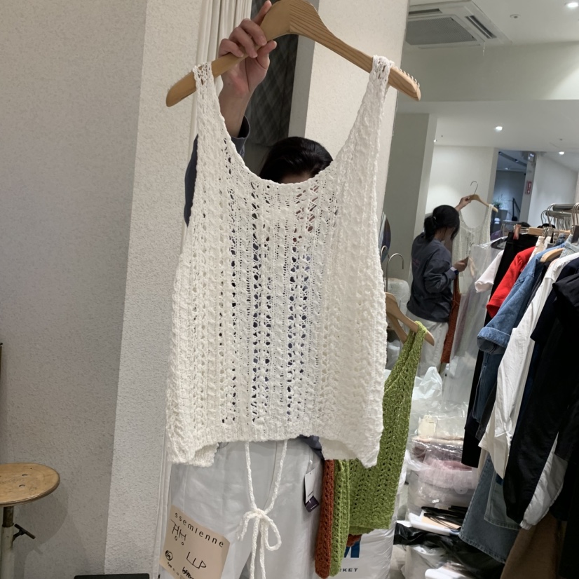 SSEMIENNE直郵韓國代購㊣女裝新款休閑推薦吊帶背心不含內搭SSEMIENNE吊帶/背心圖色2