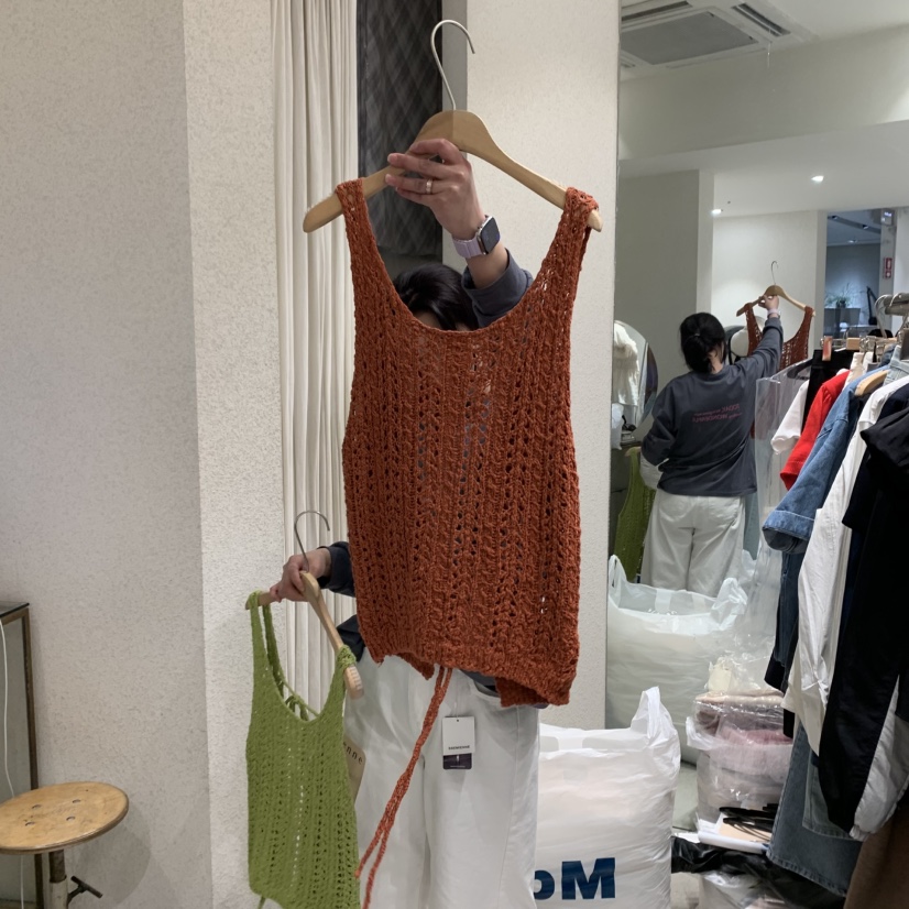 SSEMIENNE直郵韓國代購㊣女裝新款休閑推薦吊帶背心不含內搭SSEMIENNE吊帶/背心圖色4