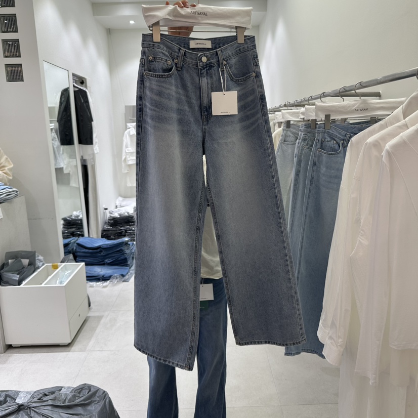 ARTISANAL直郵韓國代購㊣女裝新款25春夏熱賣推薦休閑牛仔褲ARTISANAL牛仔褲
