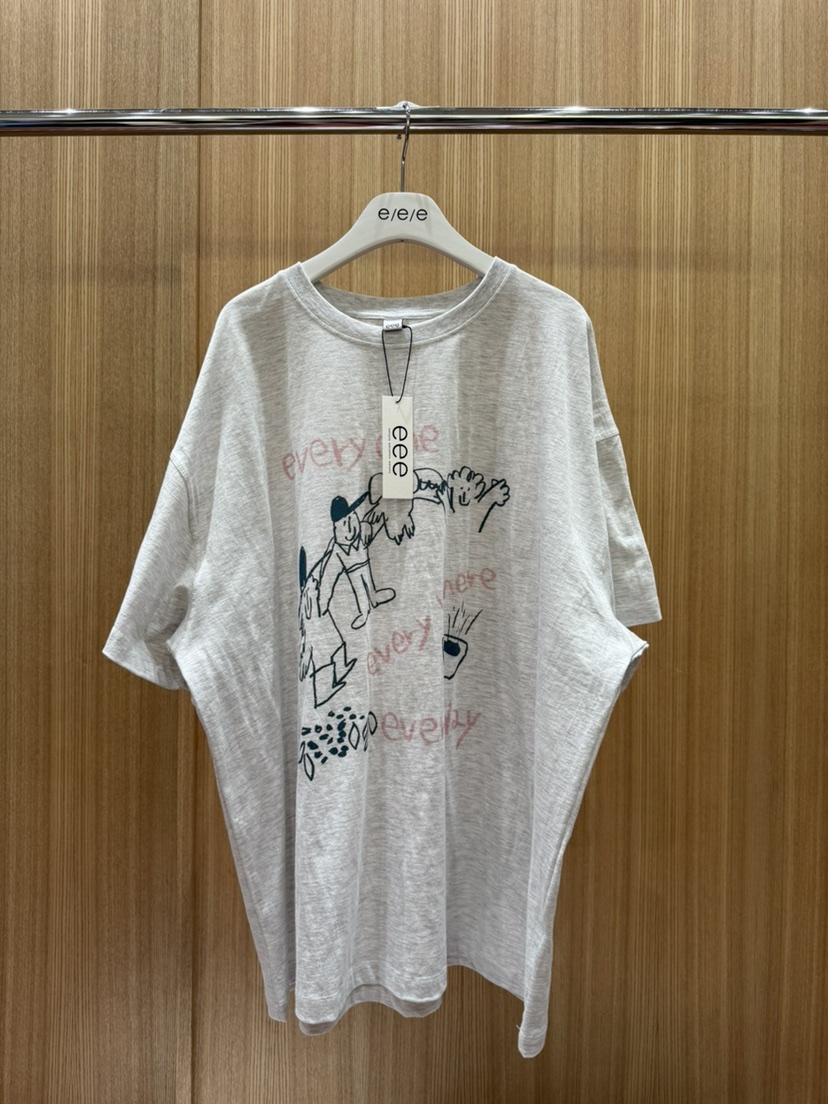 E/E/E韓國㊣直郵東大門代購女裝新品推薦人氣時尚熱賣T恤E/E/ET恤圖色2