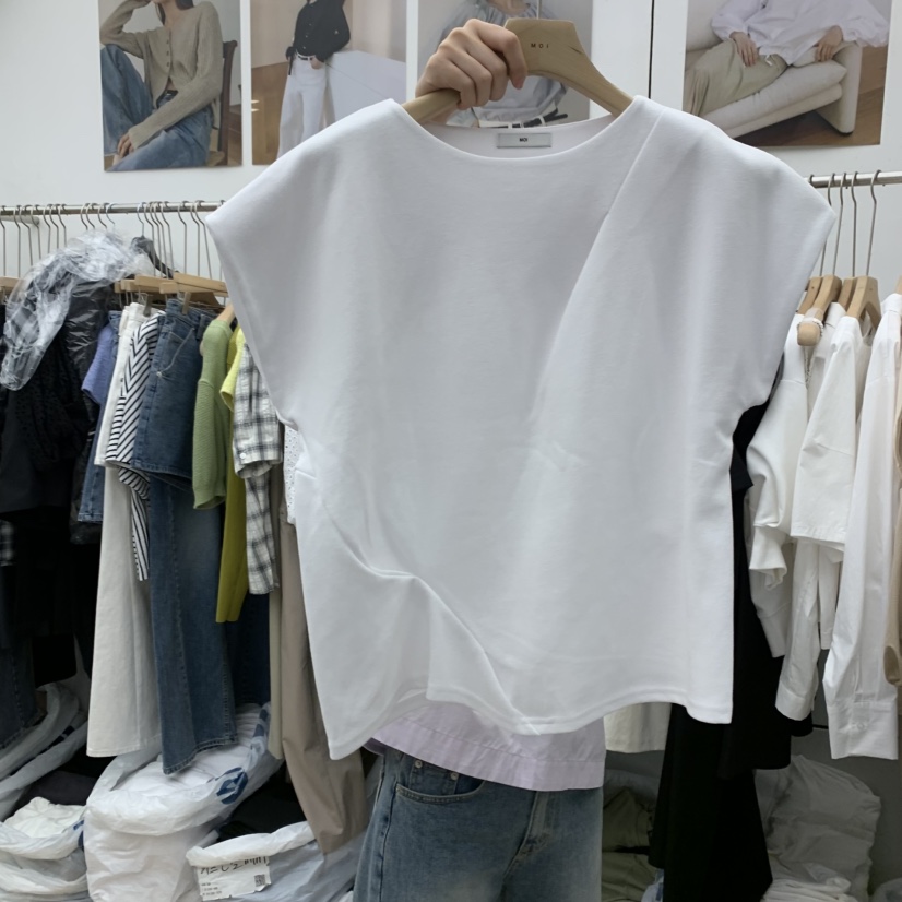MOI-A韓國直郵㊣東大門實拍女裝新品25春夏時尚熱賣人氣T恤MOI-AT恤圖色2