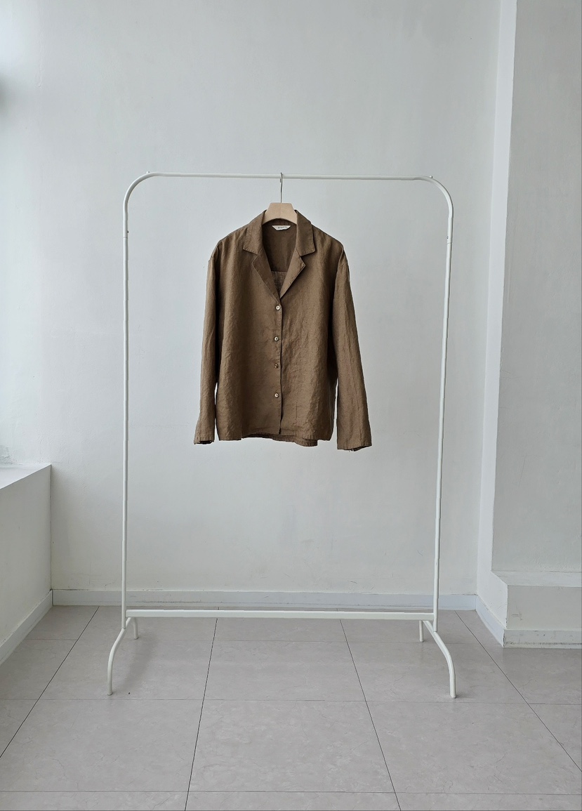 J SHOP韓國直郵㊣女裝新款推薦25春夏熱賣休閑襯衫蕾絲衫亞麻J_SHOP襯衫/蕾絲衫圖色1