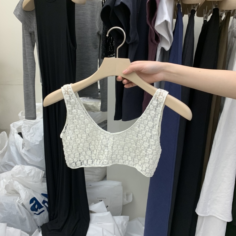 ESSENCE直郵韓國代購㊣女裝新款25春夏人氣推薦吊帶背心蕾絲ESSENCE吊帶/背心