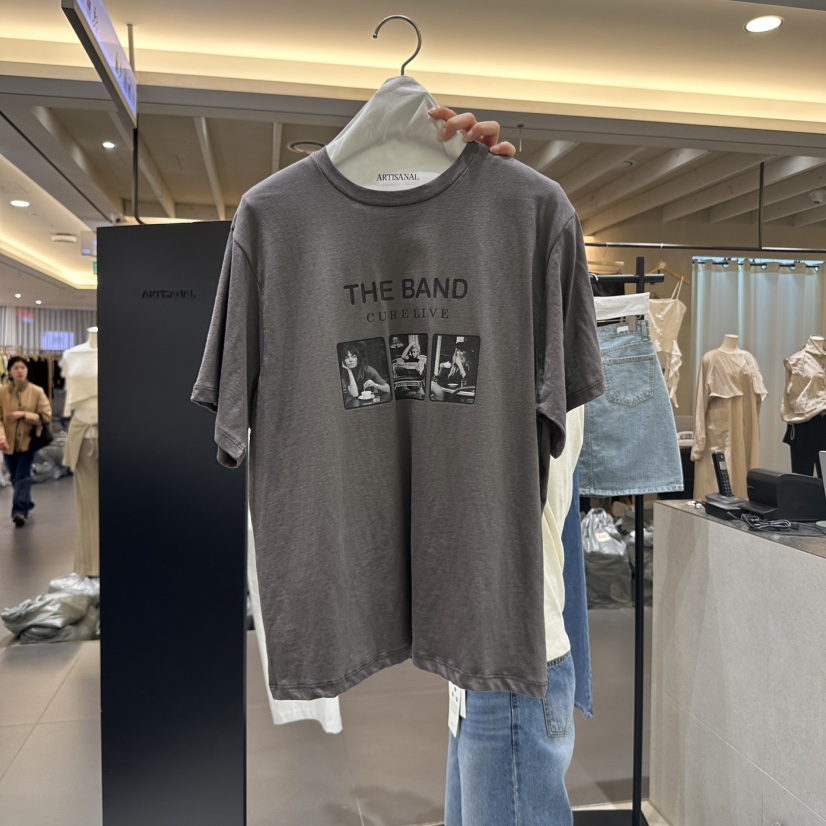 ARTISANAL韓國直郵㊣女裝新品人氣25春夏時尚熱賣休閑推薦T恤ARTISANALT恤圖色3