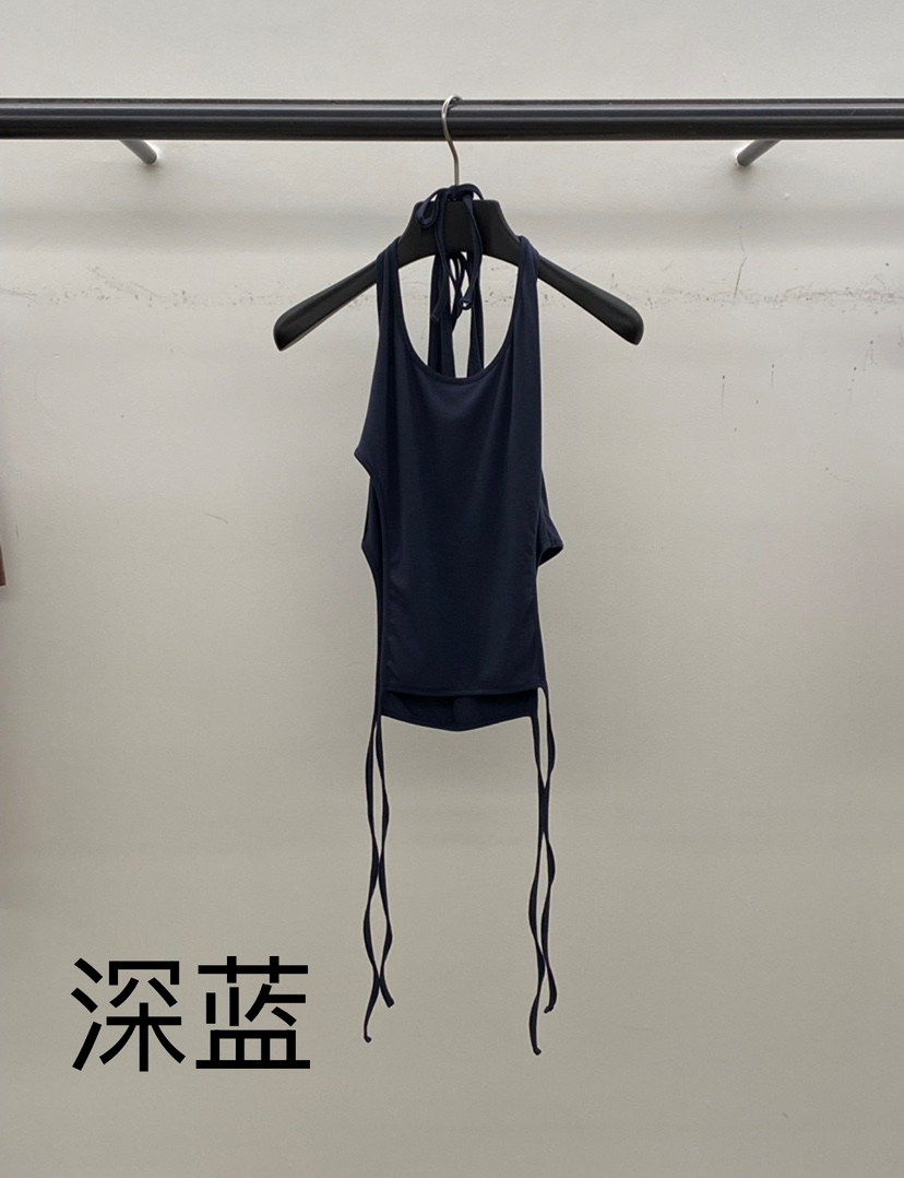 ID韓國直郵㊣女裝新款25春夏時尚休閑熱賣推薦人氣吊帶背心ID吊帶/背心圖色2