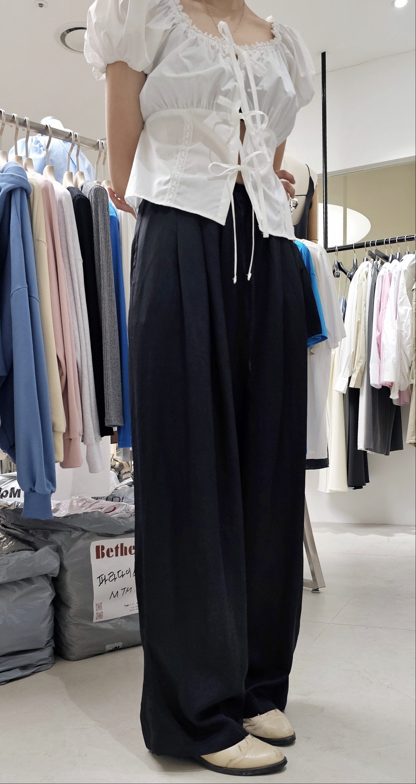 BETHEL韓國直郵㊣女裝新款熱賣人氣休閑推薦時尚25春夏休閑褲BETHEL休閑褲