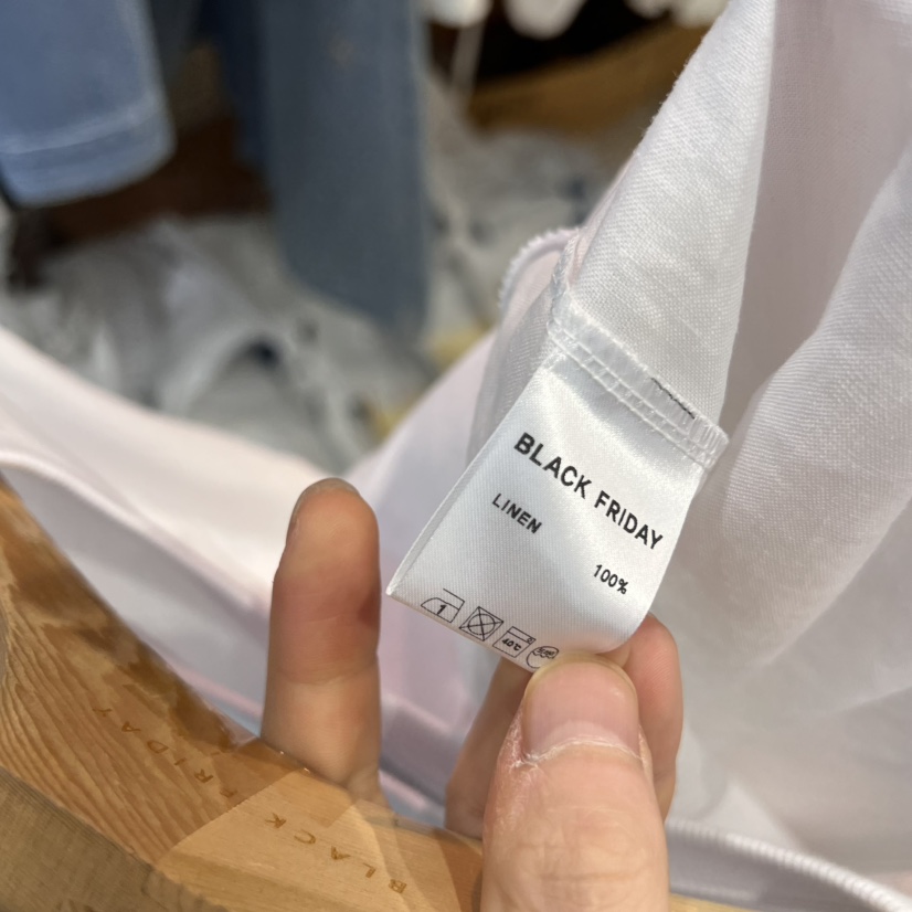 BLACKFRIDAY直郵韓國代購㊣女裝新品熱賣時尚推薦長袖T恤亞麻BLACK FRIDAY長袖T恤