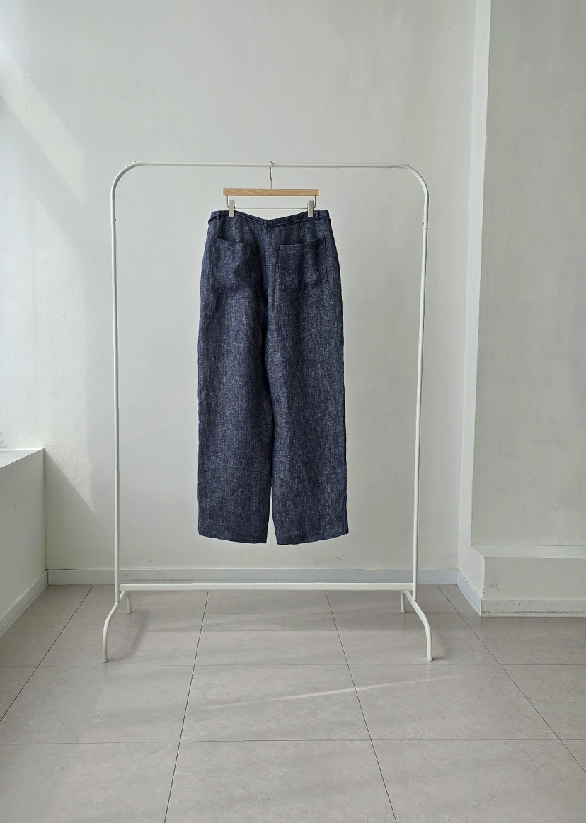 J SHOP直郵韓國代購㊣女裝新款推薦時尚人氣休閑褲含腰繩亞麻J_SHOP休閑褲