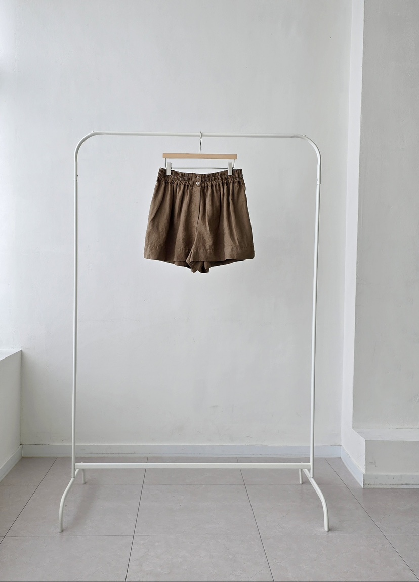 J SHOP韓國㊣直郵東大門代購女裝新款推薦休閑時尚短褲亞麻J_SHOP短褲圖色1