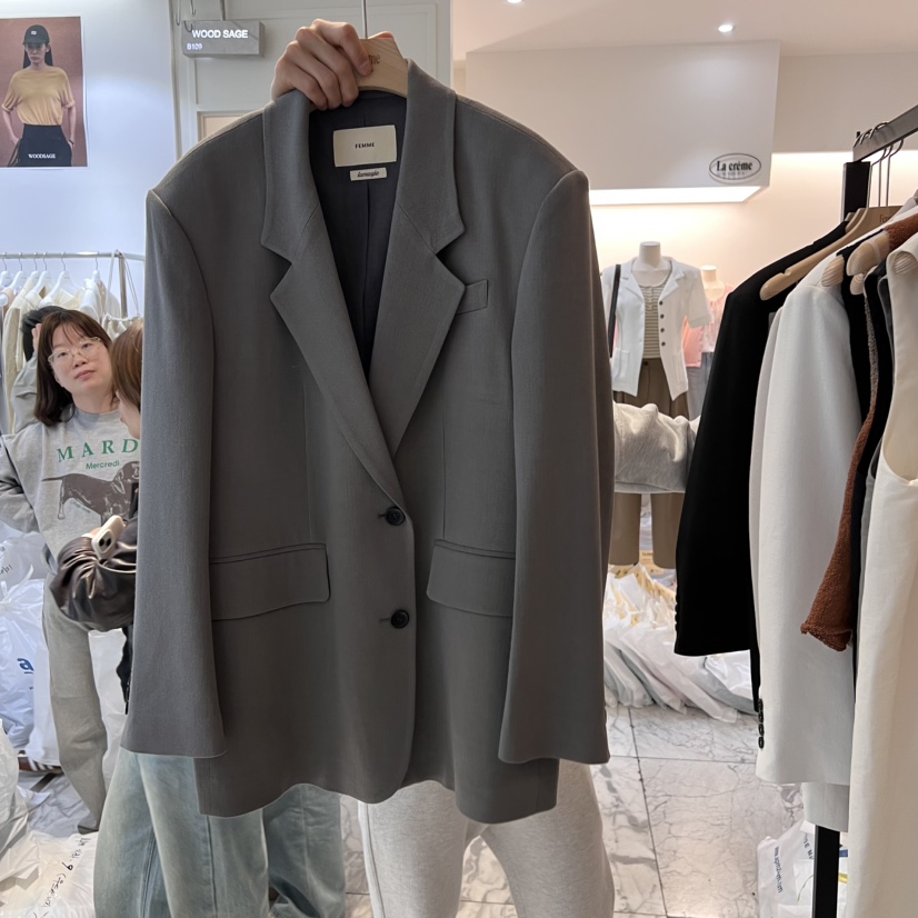 LA MAGIE FEMME韓國直郵㊣東大門實拍女裝新品人氣25春夏夾克Lamagie Femme夾克圖色3