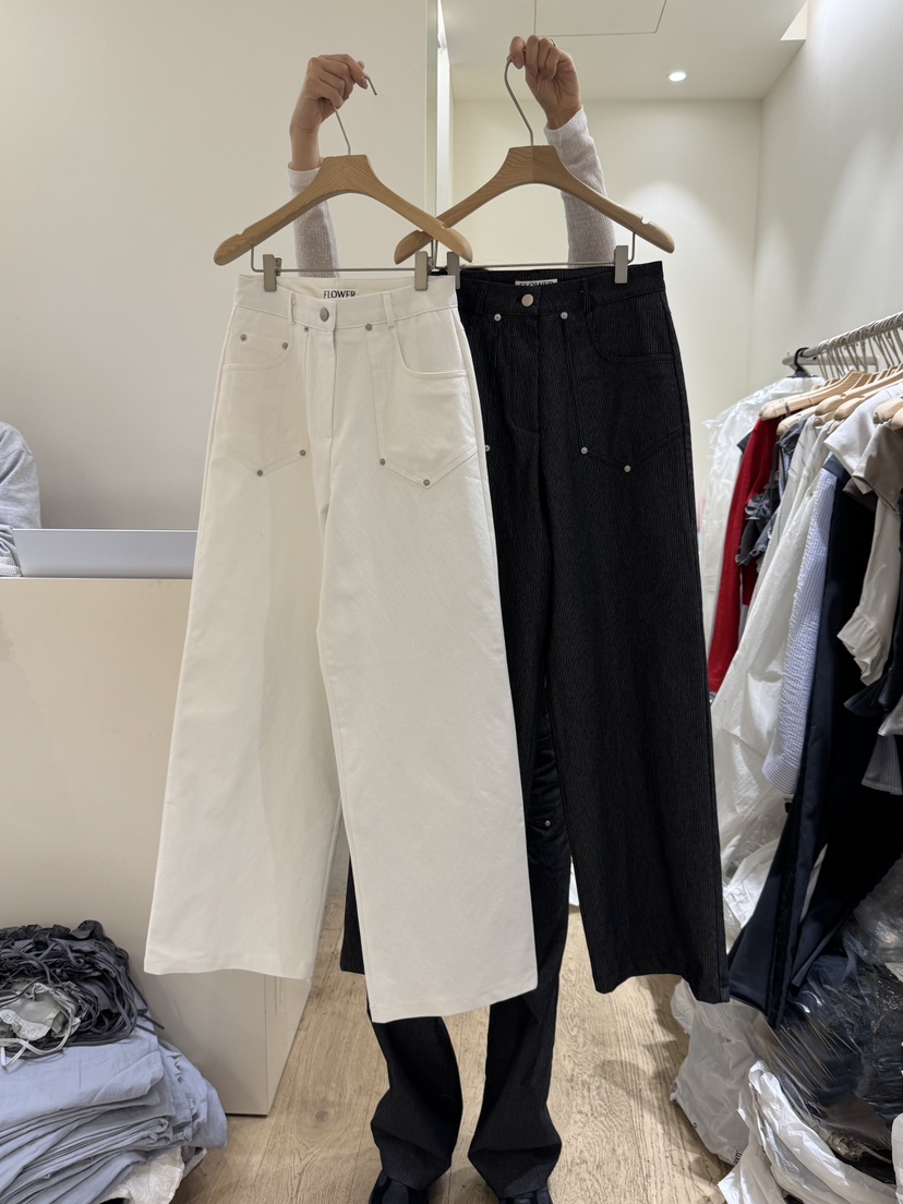 FLOWER-L韓國直郵㊣東大門實拍女裝新款熱賣人氣休閑褲棉質FLOWER-L休閑褲