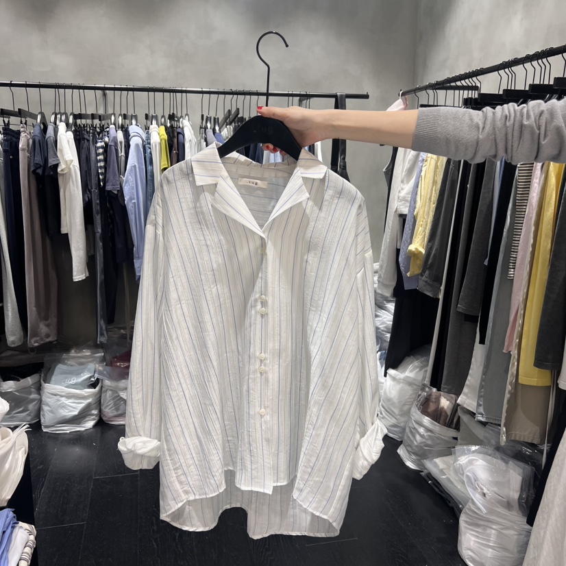 TUG韓國直郵㊣東大門實拍女裝新品休閑推薦25春夏襯衫蕾絲衫TUG襯衫/蕾絲衫