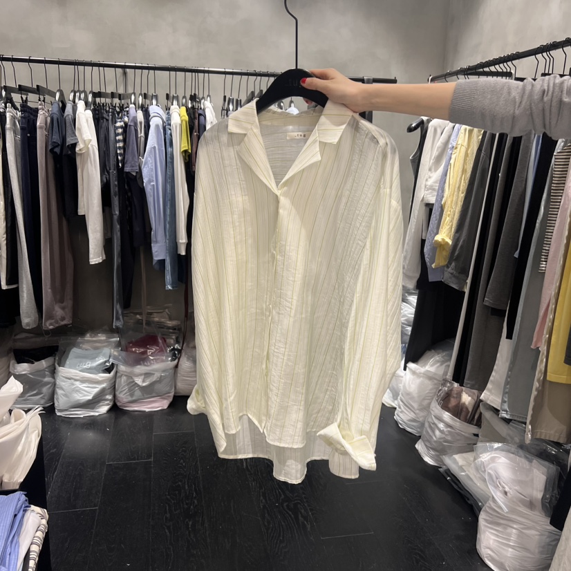 TUG韓國直郵㊣東大門實拍女裝新品休閑推薦25春夏襯衫蕾絲衫TUG襯衫/蕾絲衫圖色2