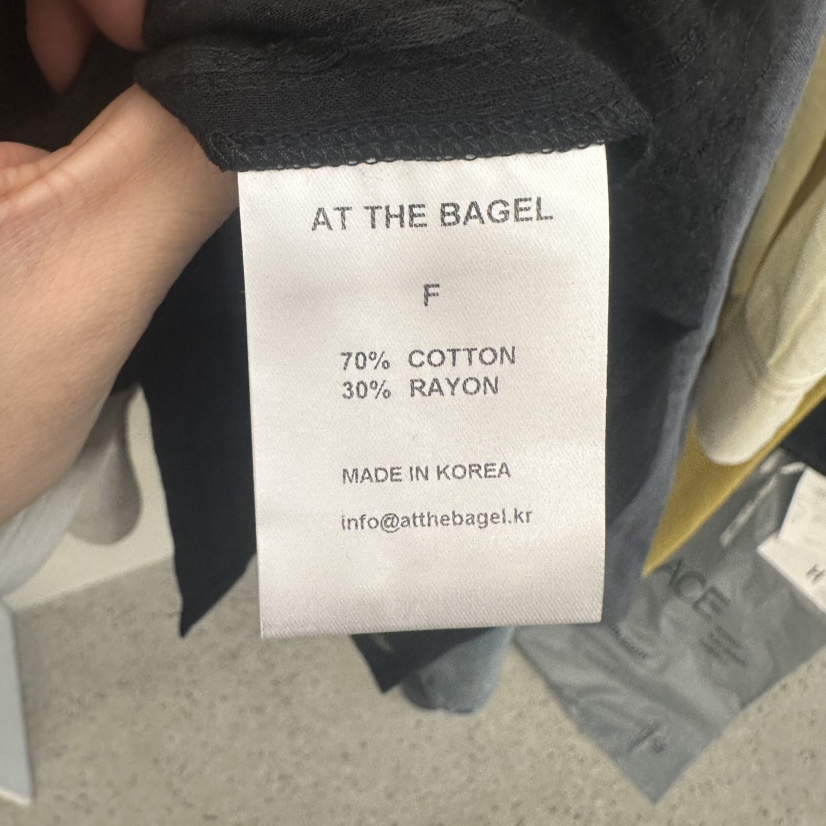 AT THE BAGEL韓國直郵㊣女裝新品時尚推薦熱賣襯衫蕾絲衫AT THE BAGEL襯衫/蕾絲衫