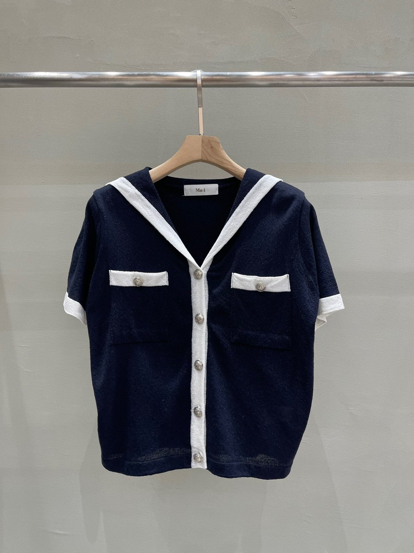 THE MUI直郵韓國代購㊣女裝新品熱賣推薦人氣休閑25春夏針織衫Mu:i-A針織衫圖色2