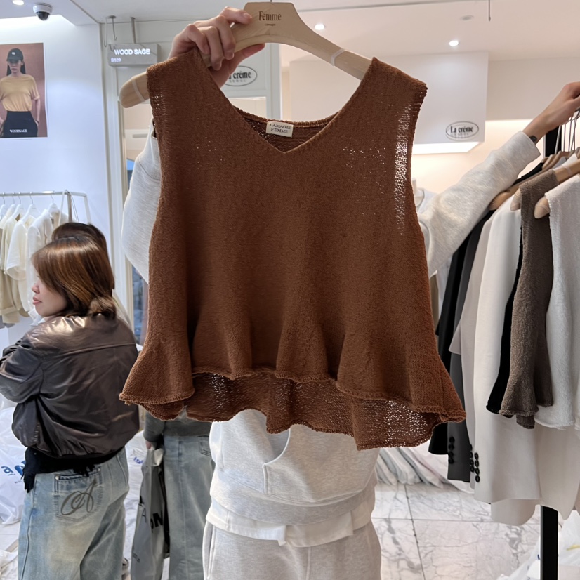 LA MAGIE FEMME韓國直郵㊣東大門實拍女裝新品休閑吊帶背心Lamagie Femme吊帶/背心