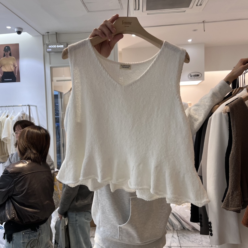 LA MAGIE FEMME韓國直郵㊣東大門實拍女裝新品休閑吊帶背心Lamagie Femme吊帶/背心圖色2
