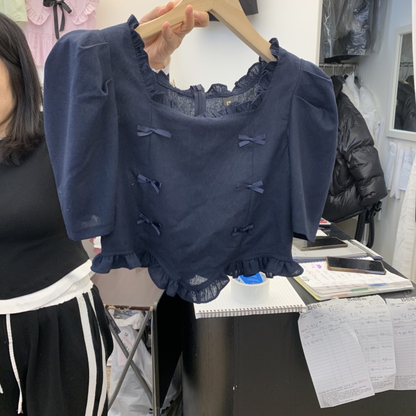 BEEN-A直郵韓國代購㊣女裝新品熱賣推薦時尚人氣襯衫蕾絲衫BEEN-A襯衫/蕾絲衫圖色2