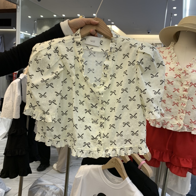 BEEN-A韓國直郵㊣女裝新品推薦熱賣時尚休閑人氣襯衫蕾絲衫BEEN-A襯衫/蕾絲衫圖色2