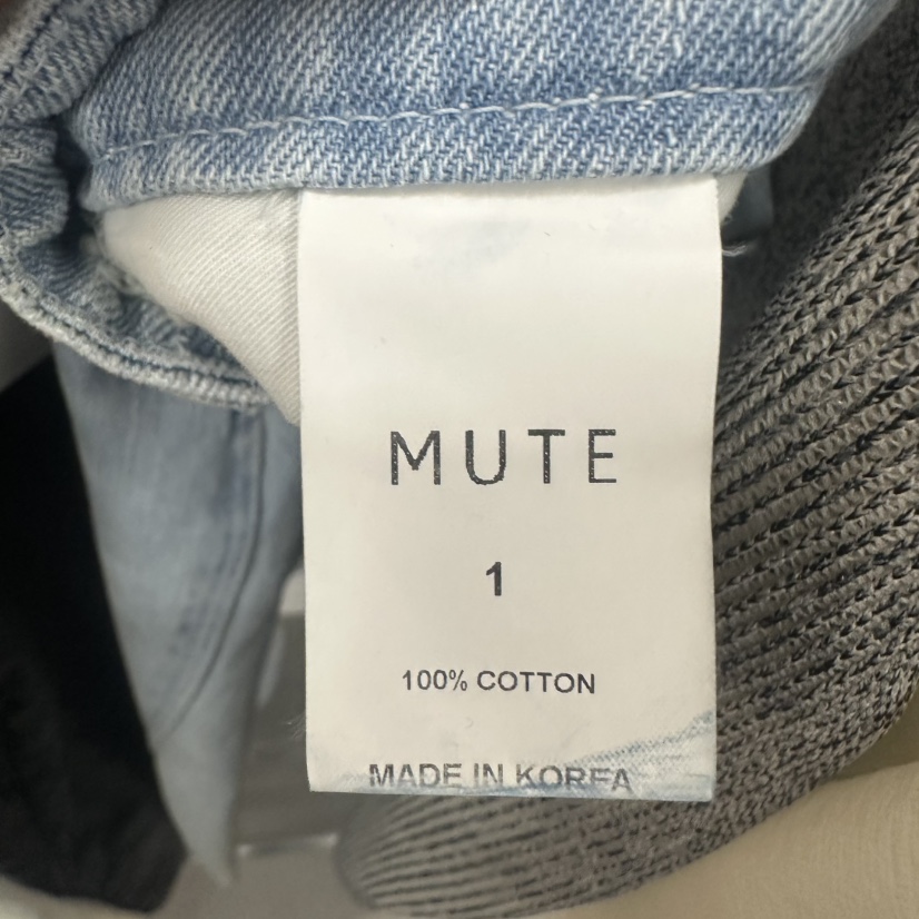 MUTE-P東大門實拍女裝新品熱賣推薦真品休閑職業25春夏牛仔褲MUTE牛仔褲
