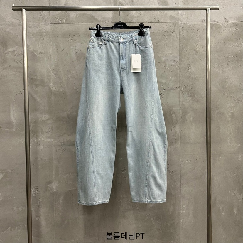 MUTE-P東大門實拍女裝新品熱賣推薦真品休閑職業25春夏牛仔褲MUTE牛仔褲圖色1