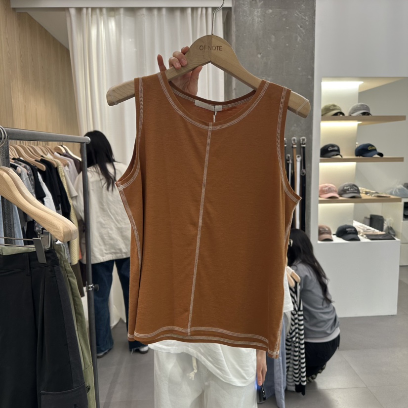 STAYFELT/OF NOTE韓國代購女裝新品熱賣25春夏真品吊帶背心OF NOTE/STAYFELT吊帶/背心圖色2