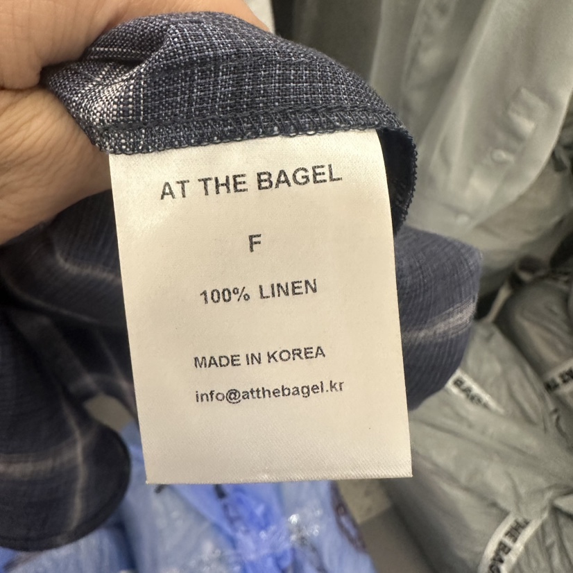 AT THE BAGEL韓國直郵女士新款推薦25春夏人氣襯衫蕾絲衫AT THE BAGEL襯衫/蕾絲衫