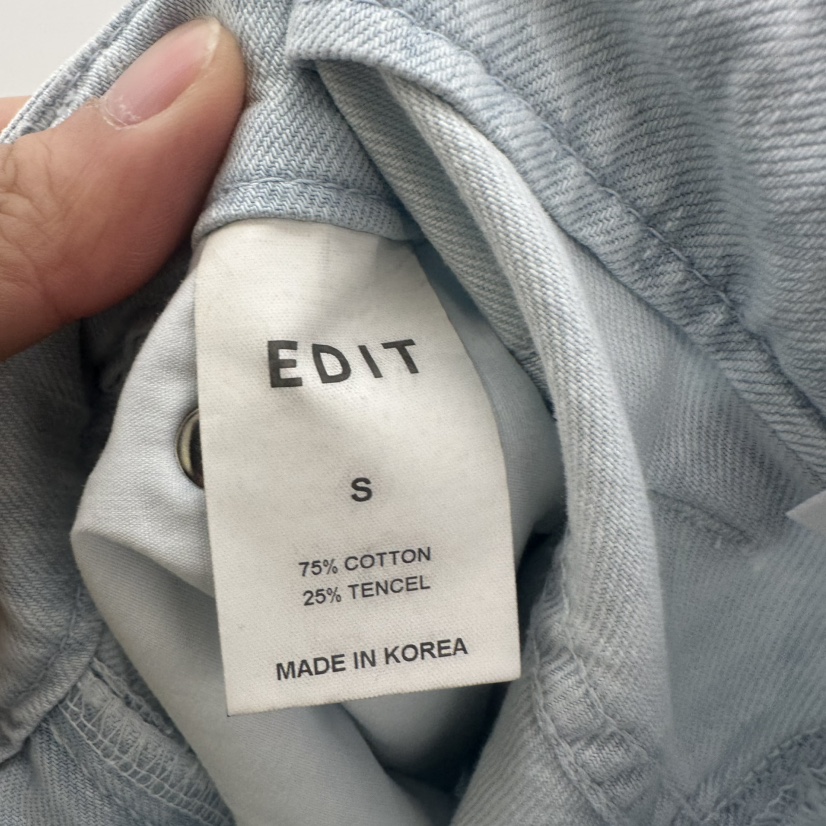 空韓國代購女裝新品休閑人氣熱賣推薦真品職業時尚25春夏牛仔褲EDIT牛仔褲