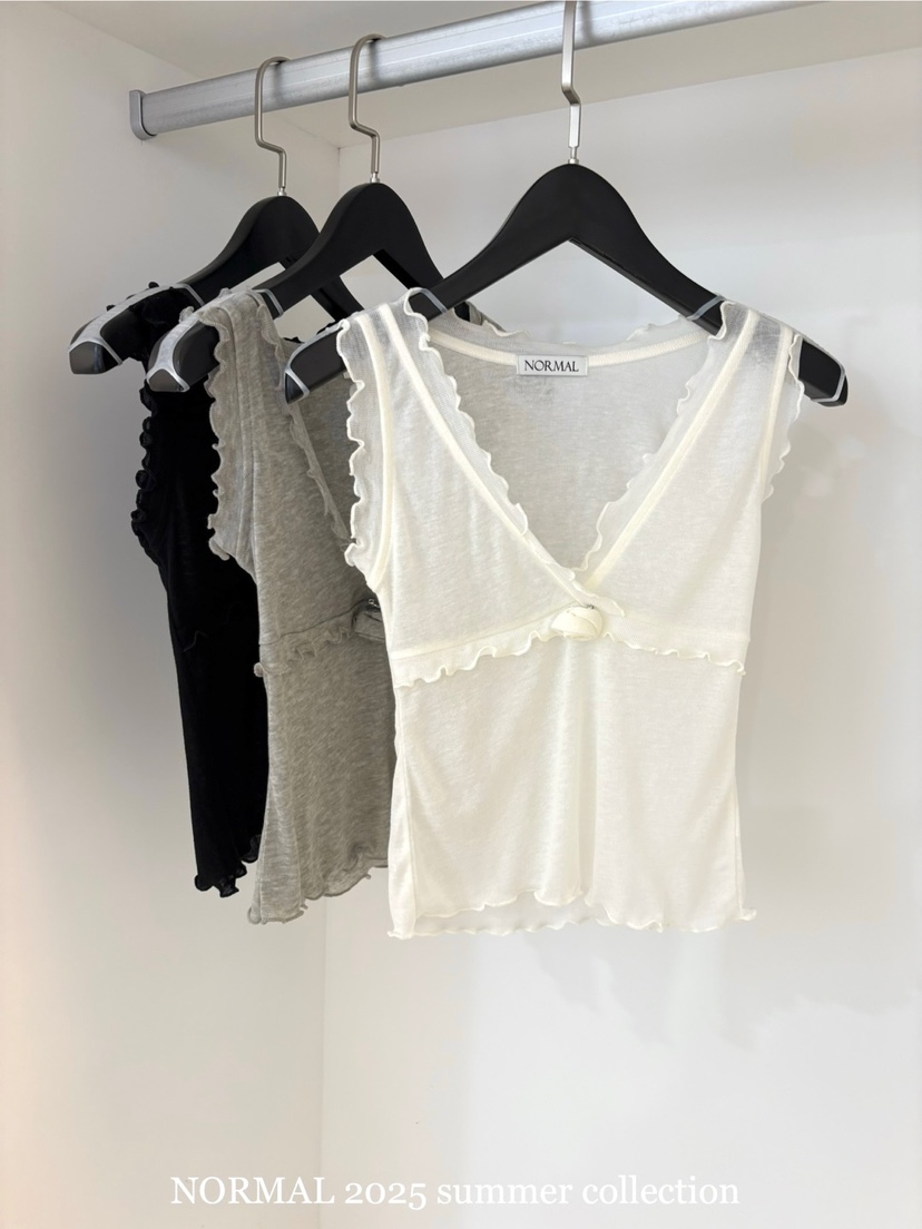 NORMAL韓國直郵女裝新品25春夏真品熱賣時尚職業推薦吊帶背心NORMAL吊帶/背心