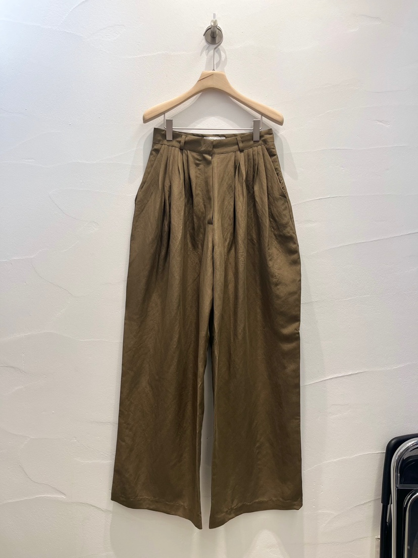 BROWN PAPER-S韓國直郵女裝新品職業真品休閑推薦休閑褲亞麻BROWN PAPER休閑褲圖色3