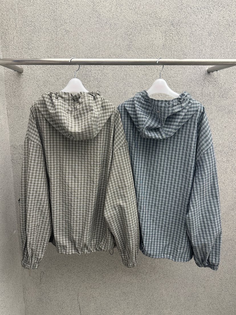 BOTONG東大門代購女士新款時尚真品熱賣25春夏襯衫蕾絲衫格紋BOTONG襯衫/蕾絲衫