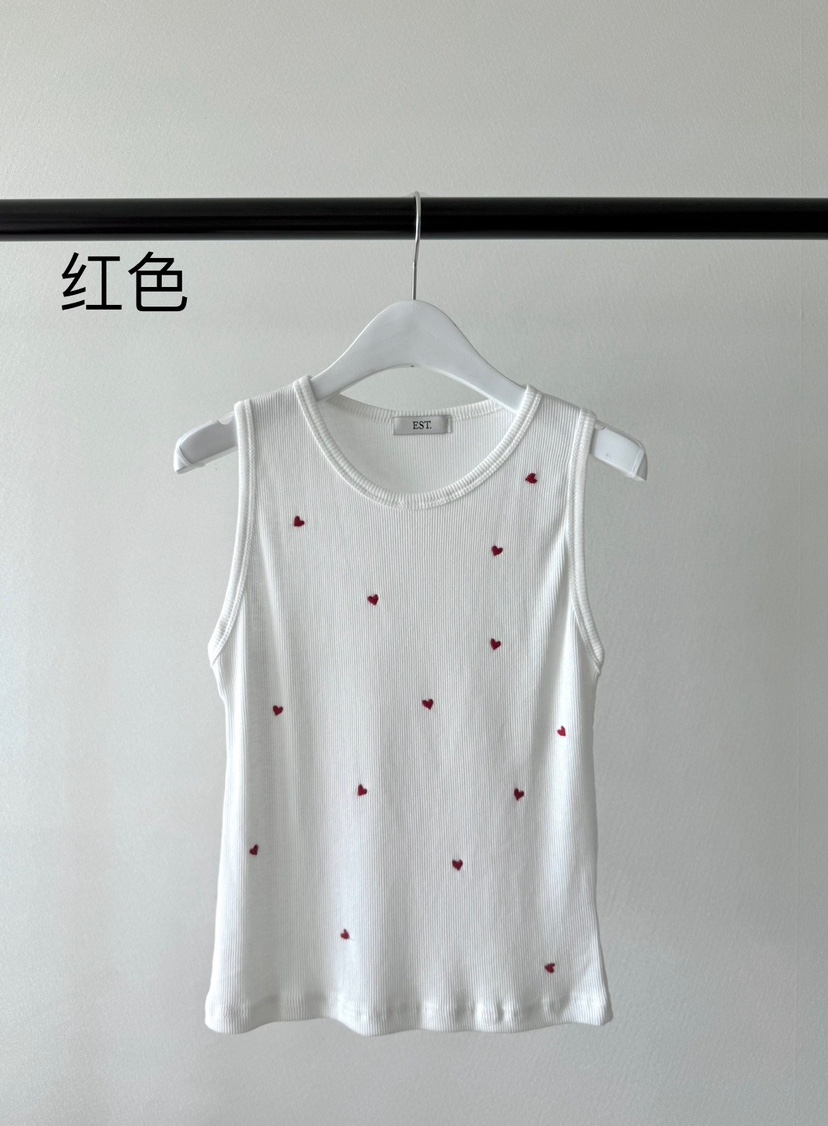 EST東大門實拍女裝新品真品熱賣職業時尚休閑人氣吊帶背心刺繡EST_吊帶/背心圖色2