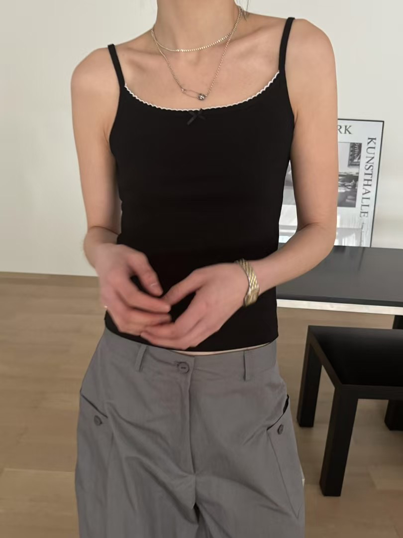 MINIMUZE韓國直郵㊣女裝新款推薦25春夏休閑人氣時尚吊帶背心MINIMUZE吊帶/背心