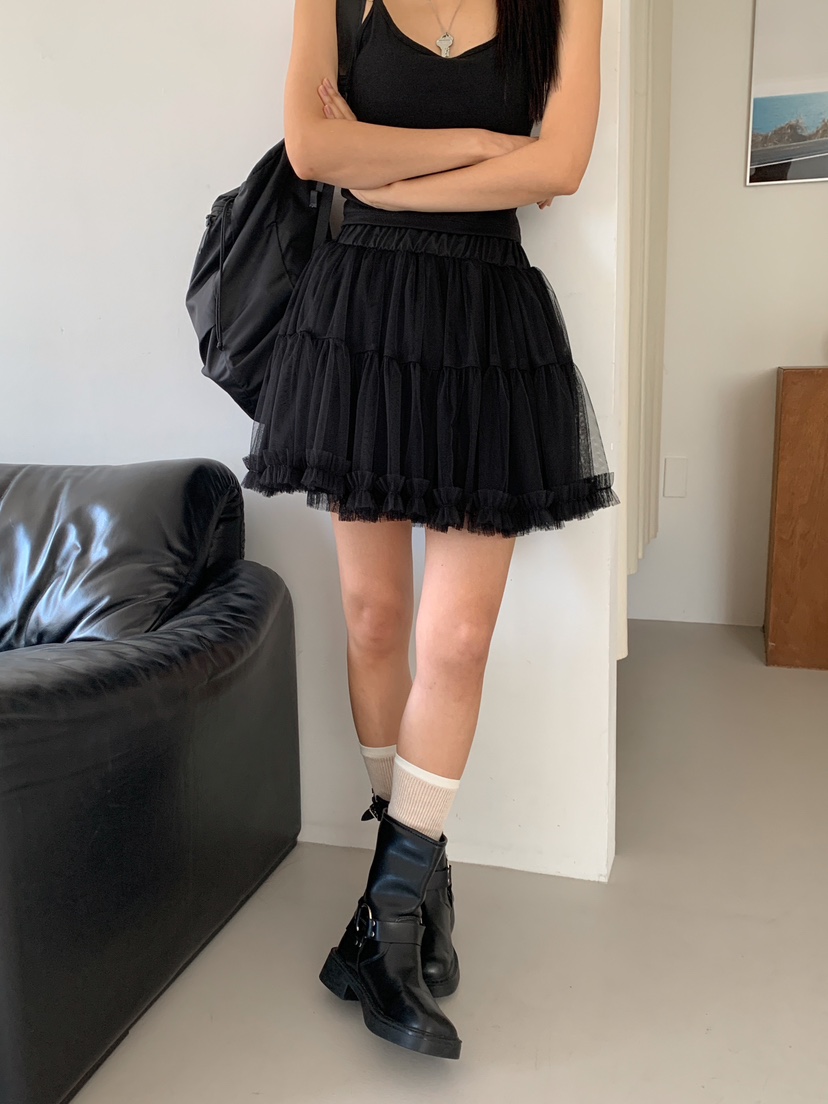 ROUGH韓國直郵㊣東大門實拍女裝新品推薦休閑時尚人氣25春夏短裙ROUGH短裙