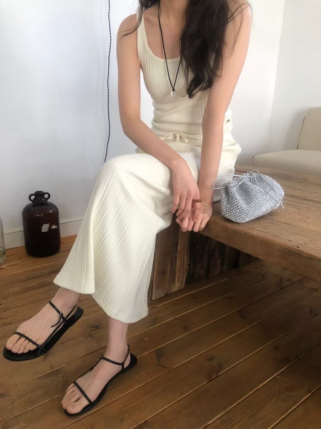 NAM.2直郵韓國代購㊣女裝新款時尚休閑熱賣25春夏推薦長裙EDINBURGH長裙