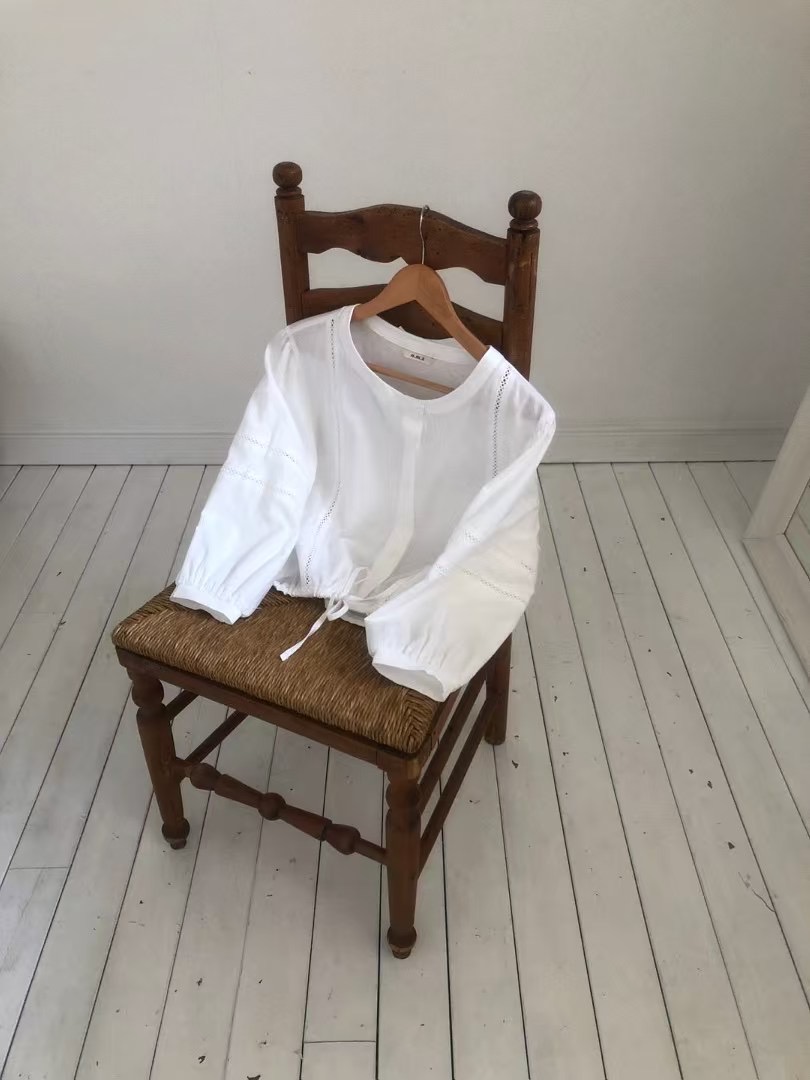 NAM.2韓國㊣直郵東大門代購女裝新款人氣熱賣休閑襯衫蕾絲衫EDINBURGH襯衫/蕾絲衫圖色2