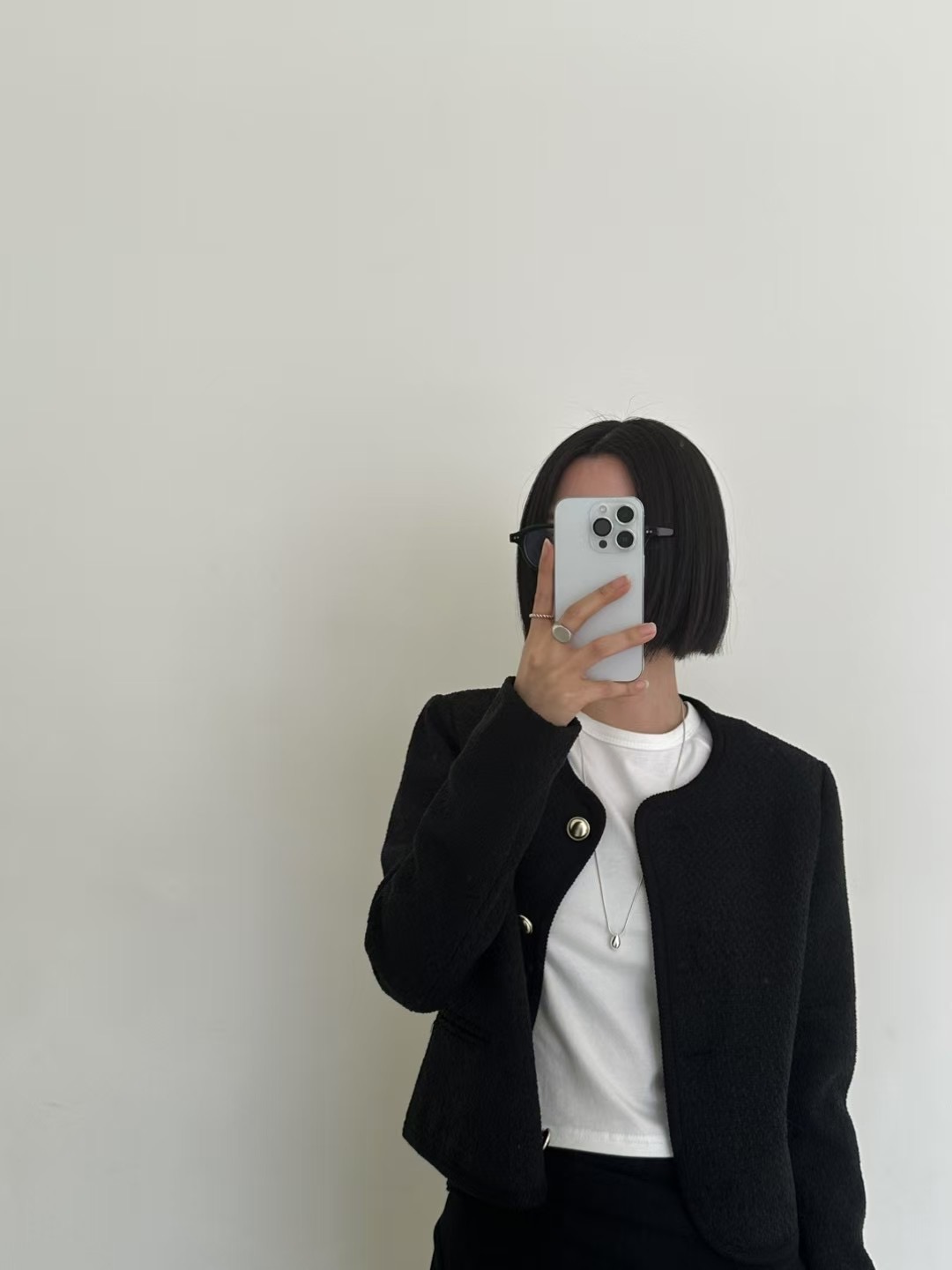 IKMOOI直郵韓國代購㊣女裝新款休閑時尚人氣熱賣夾克粗花呢IKMOOI夾克