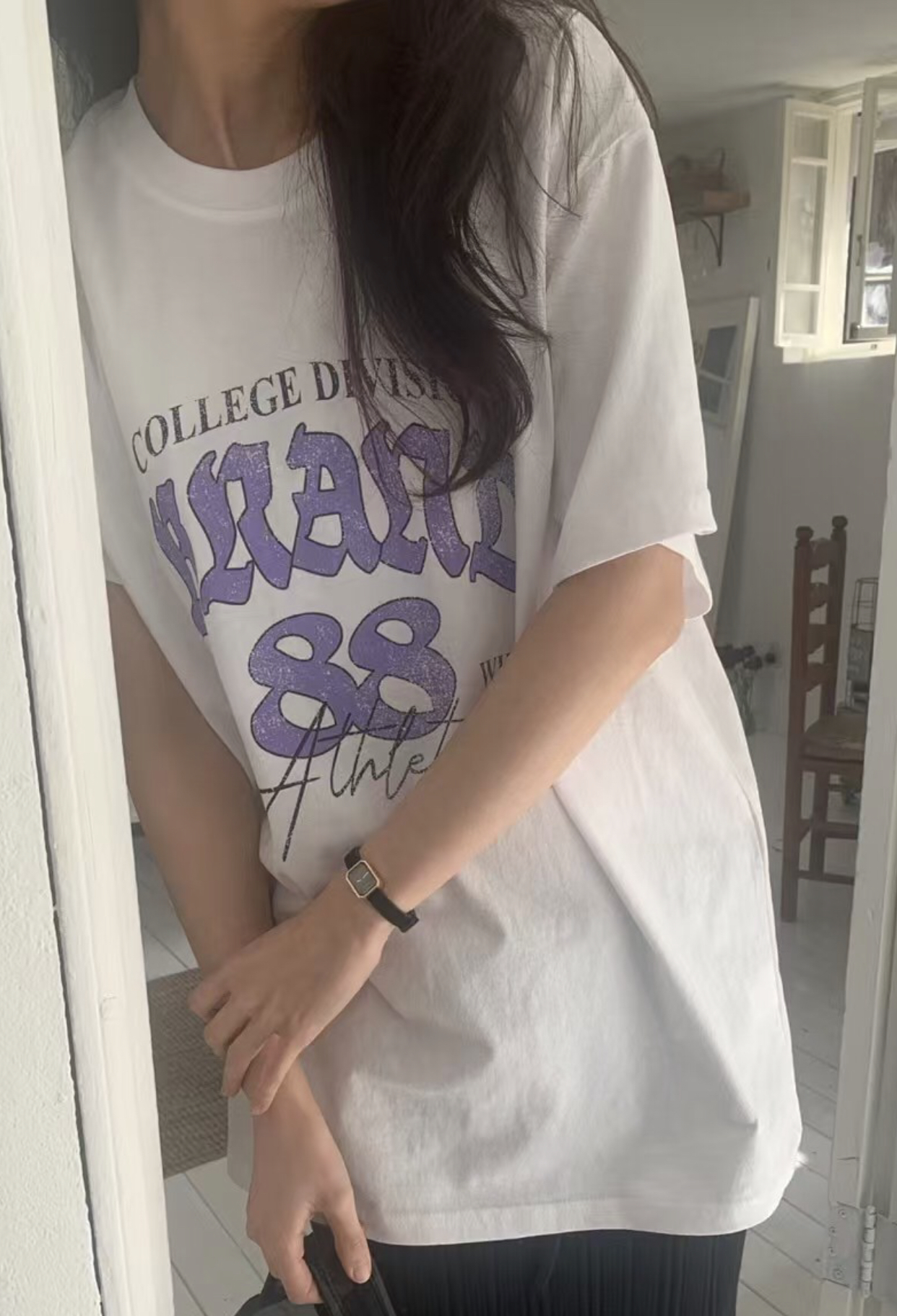 NAM.2韓國直郵㊣東大門實拍女裝新款熱賣休閑時尚人氣推薦T恤EDINBURGHT恤