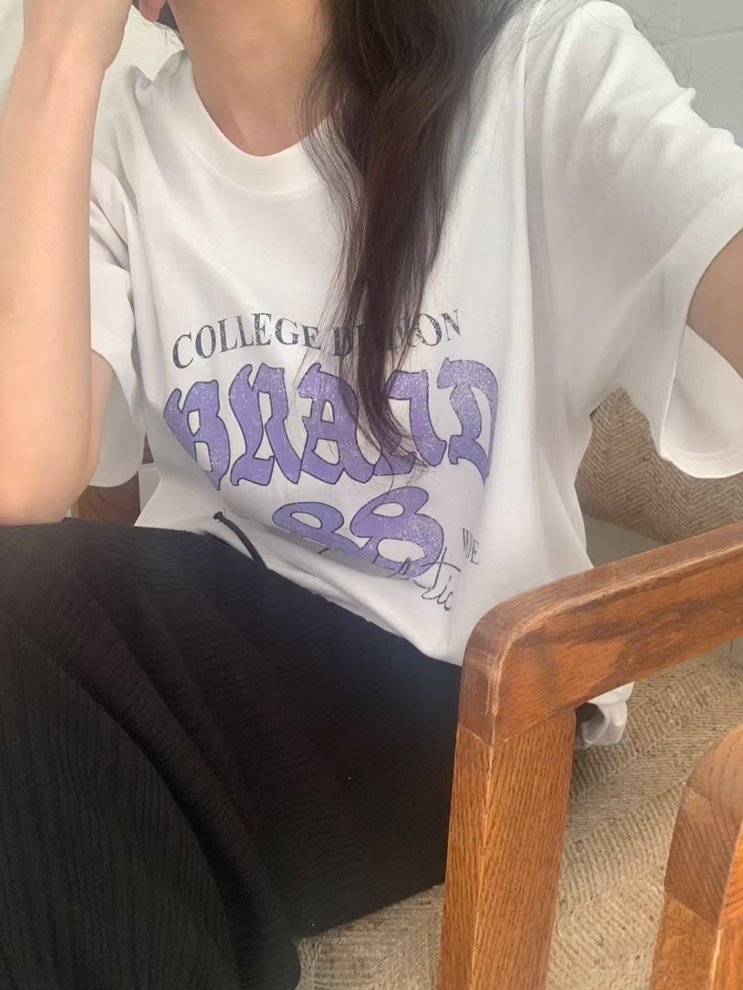 NAM.2韓國直郵㊣東大門實拍女裝新款熱賣休閑時尚人氣推薦T恤EDINBURGHT恤