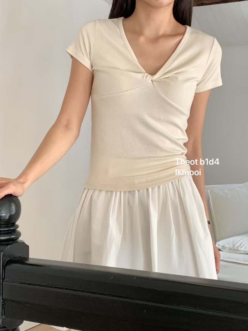 IKMOOI韓國直郵㊣東大門實拍女裝新品休閑推薦時尚熱賣25春夏T恤IKMOOIT恤圖色2