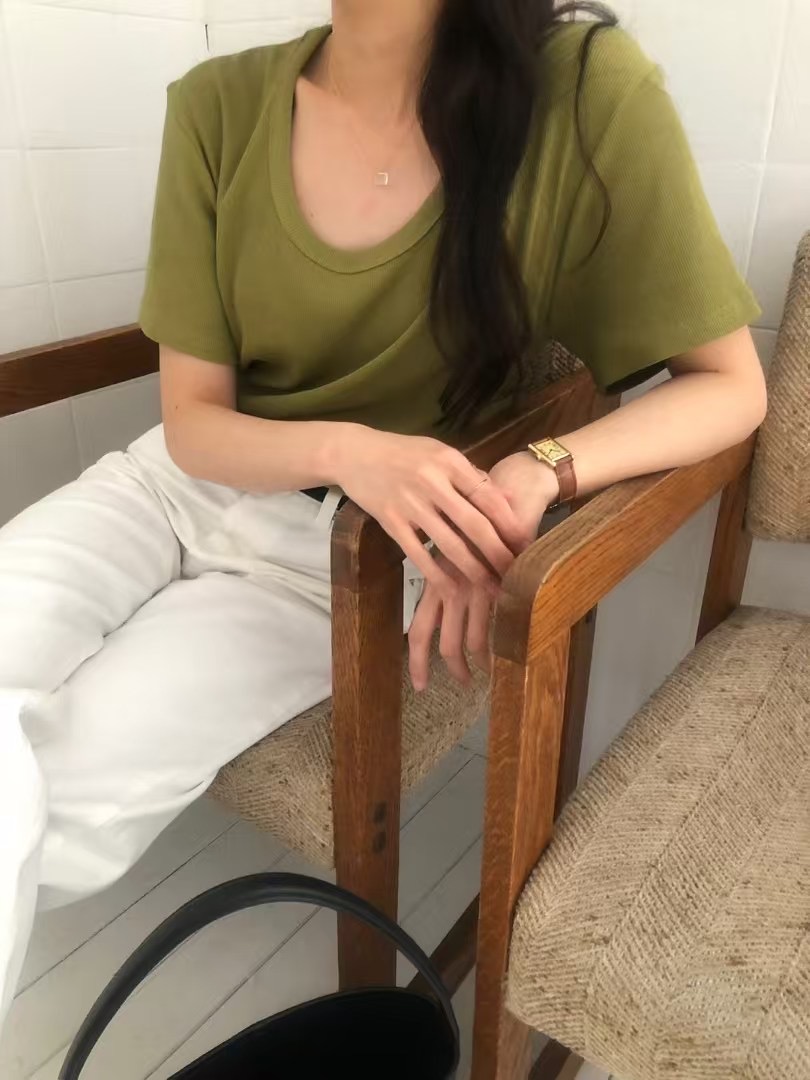 NAM.2韓國直郵㊣女裝新款熱賣人氣休閑25春夏時尚推薦T恤EDINBURGHT恤