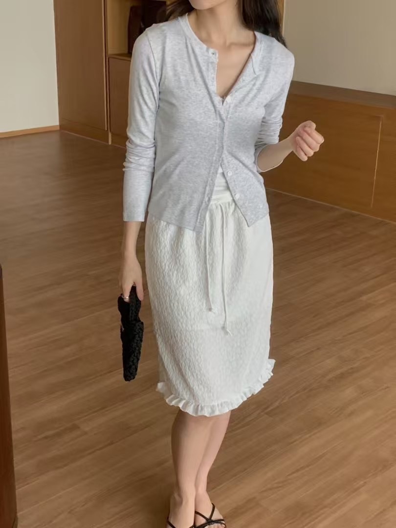 IKMOOI韓國直郵㊣女裝新品25春夏推薦時尚熱賣半身裙中短裙IKMOOI半身裙/中短裙