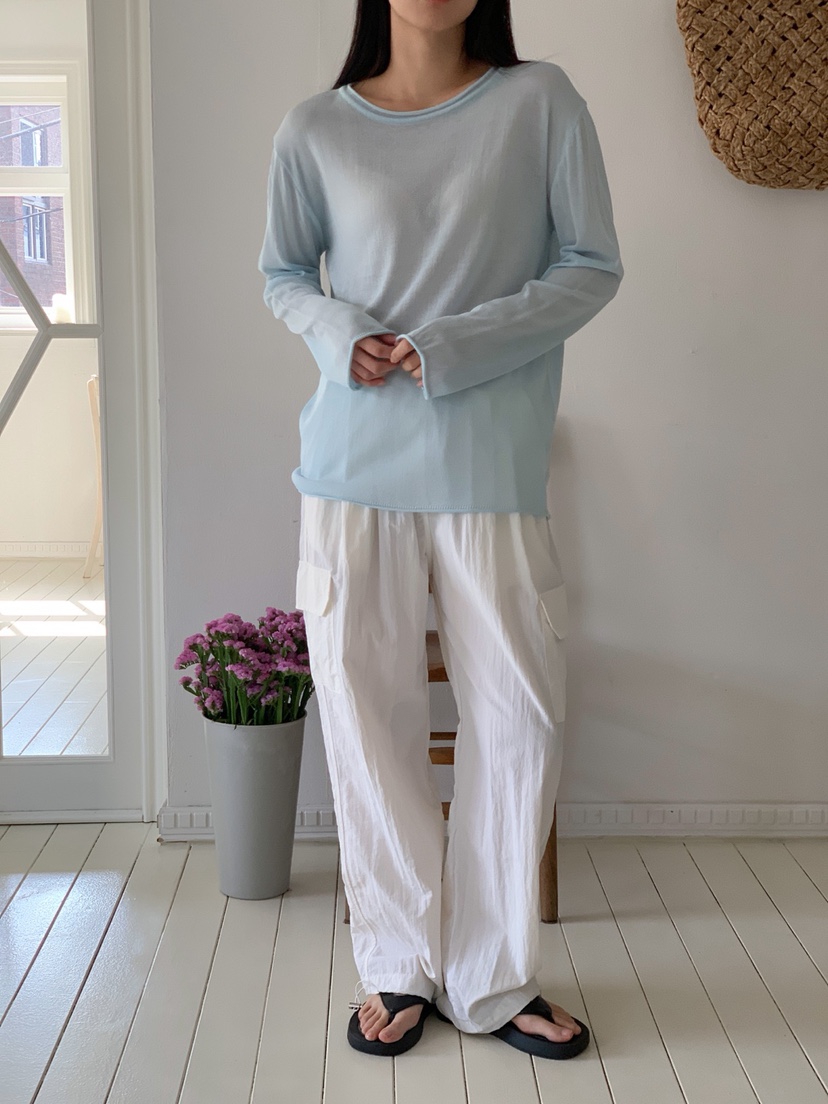 DARLUZ_MI韓國直郵㊣東大門實拍女裝新款25春夏針織衫透視寬松DARLUZ_MI針織衫
